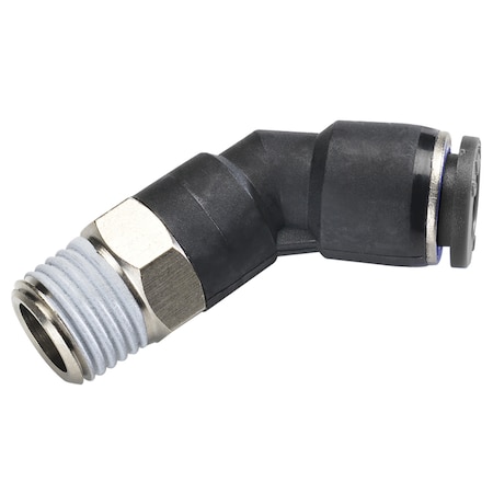 Technifit Fitting, PTC, Swivel Male Hex 45 Elbow, 3/8" x 1/4" Male NPT PL45 3/8-N2